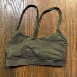 Lululemon y energy Camo Green Sports Bra